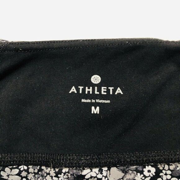 Athleta Ditsy Stripe Balance Capri Flint Gray M - Picture 8 of 8